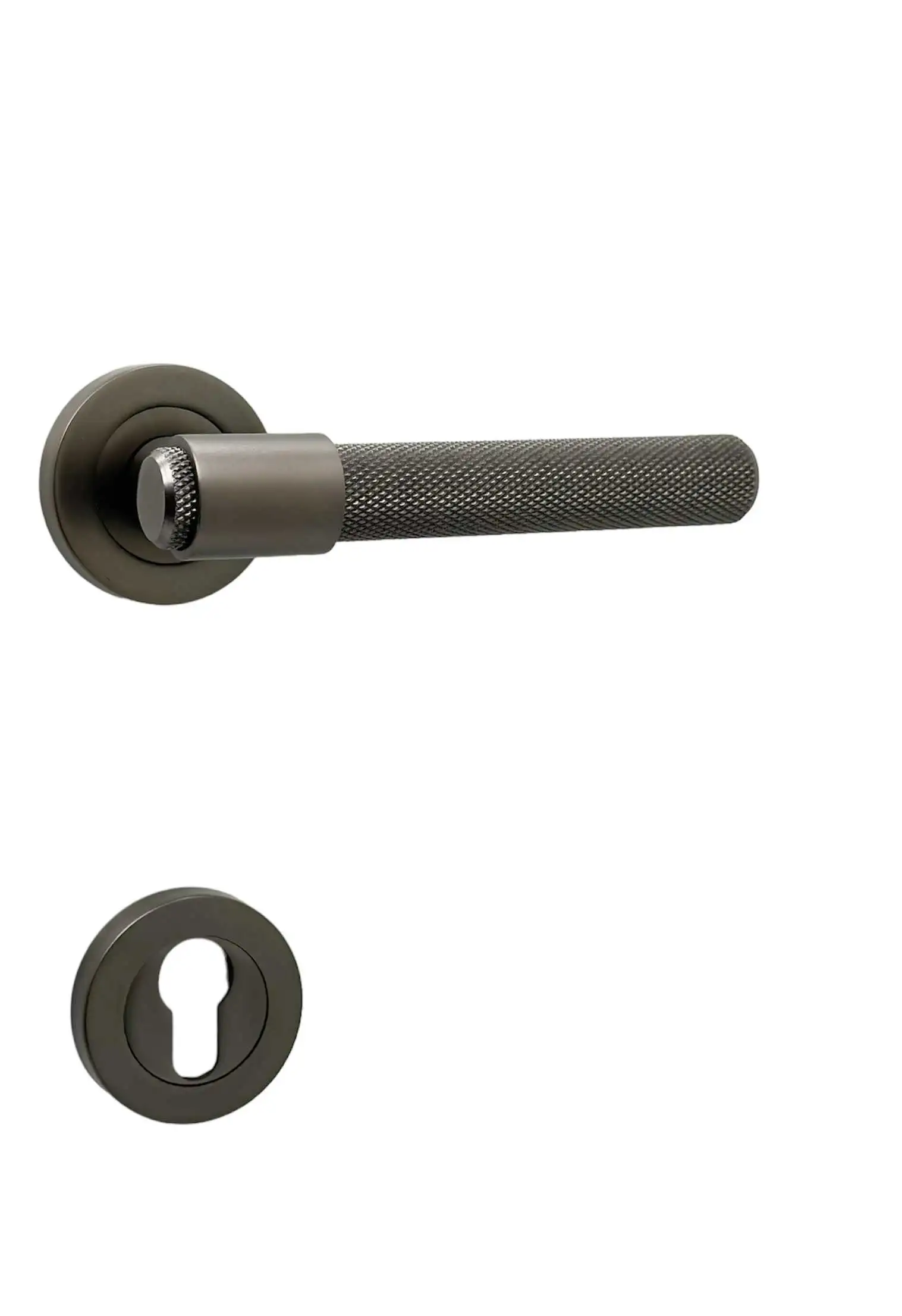Özen Handles ZK62 Mat Skoç Füme Yale Sol Kapı Kolu | Koldoor
