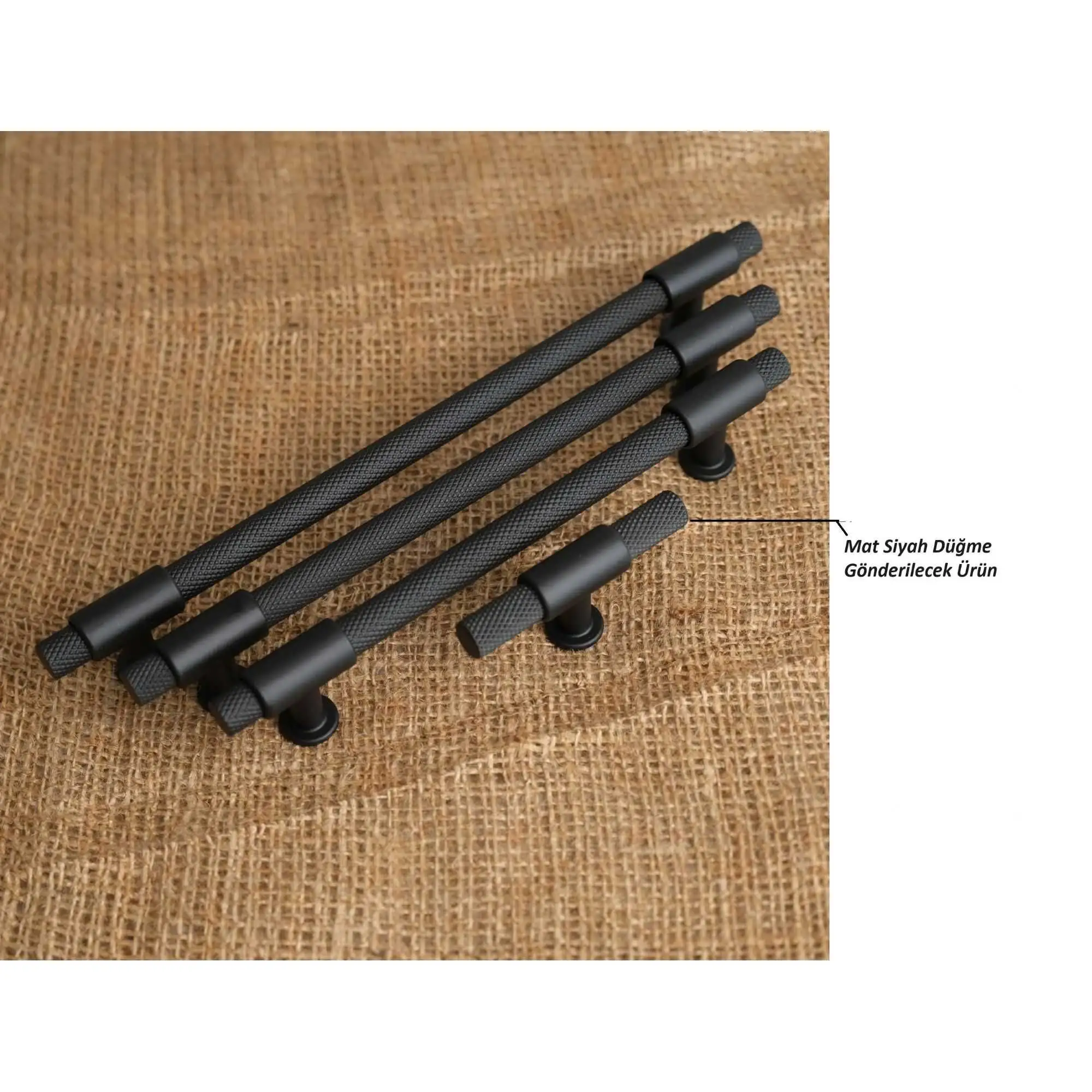 Özen Handles Mobilya Kulpu 158 Mat Siyah | Koldoor - koldoor.com